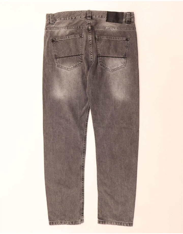 Jeans slim da uomo ZARA EU 40 medio W31 L29 cotone grigio