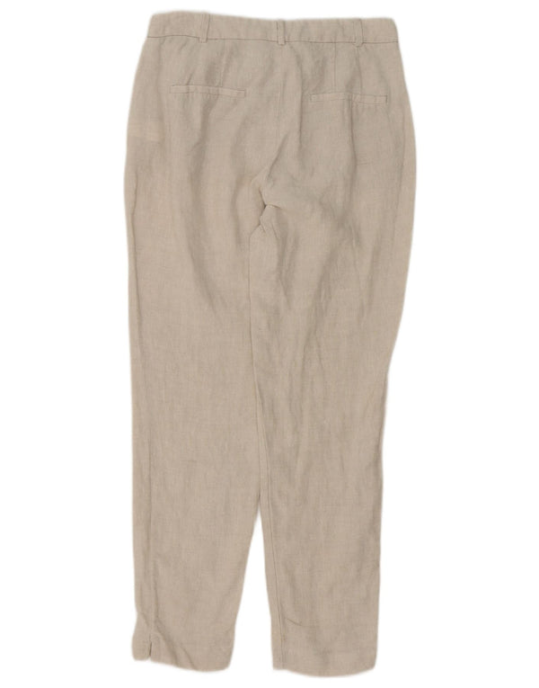 Pantaloni chino slim da donna Zara EU 34 2XS W24 L26 Lino beige