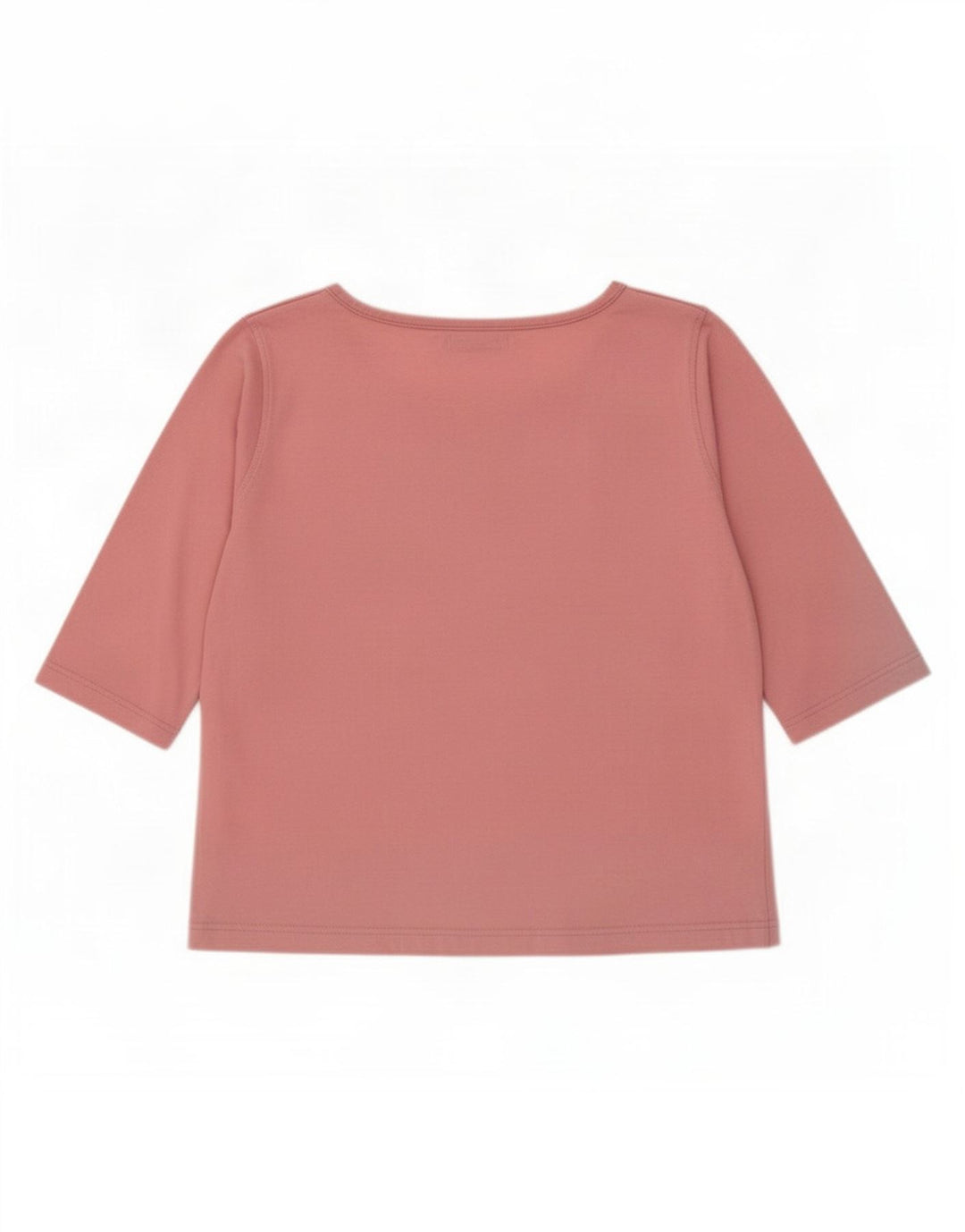 Top Asics Donna Manica 3/4 UK 12 Cotone Rosa Medio