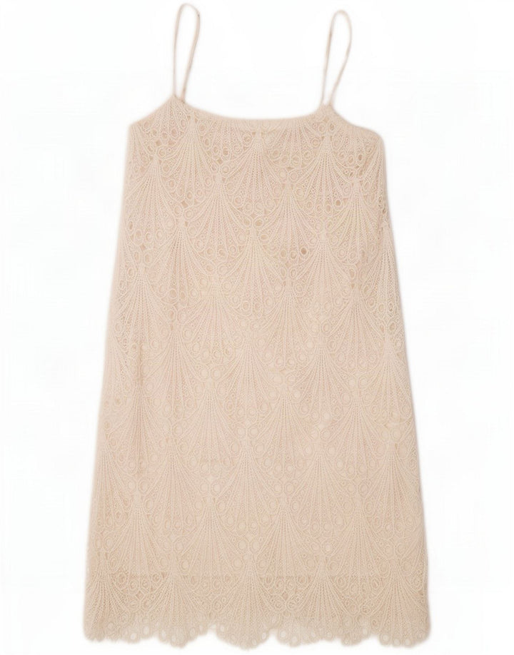 Zara prendisole da donna UK 8 piccolo bianco floreale poliestere