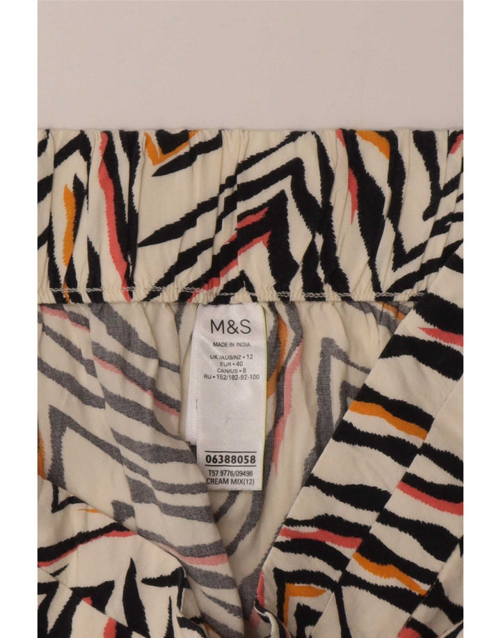 Pantaloncini casual da donna Marks & Spencer UK 12 medi W30 bianco sporco
