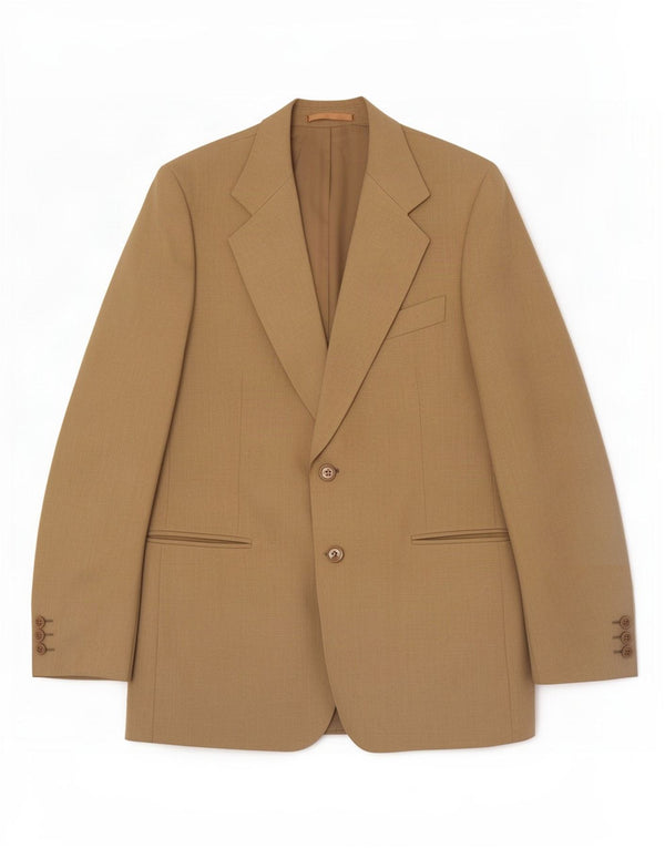 Giacca blazer da uomo a 2 bottoni Lebole UK 38 medio cachi