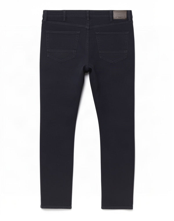 Jeans slim da uomo Marks & Spencer W38 L31 cotone blu navy