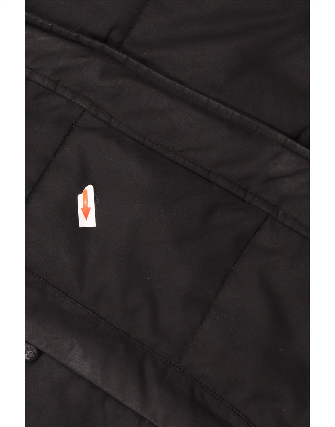 Cappotto imbottito con cappuccio da donna Jack Wolfskin UK 12/14 poliestere nero medio