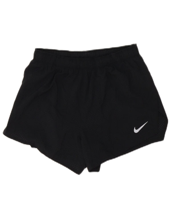 Pantaloncini sportivi Nike da donna Dri Fit UK 12 medio nero poliestere