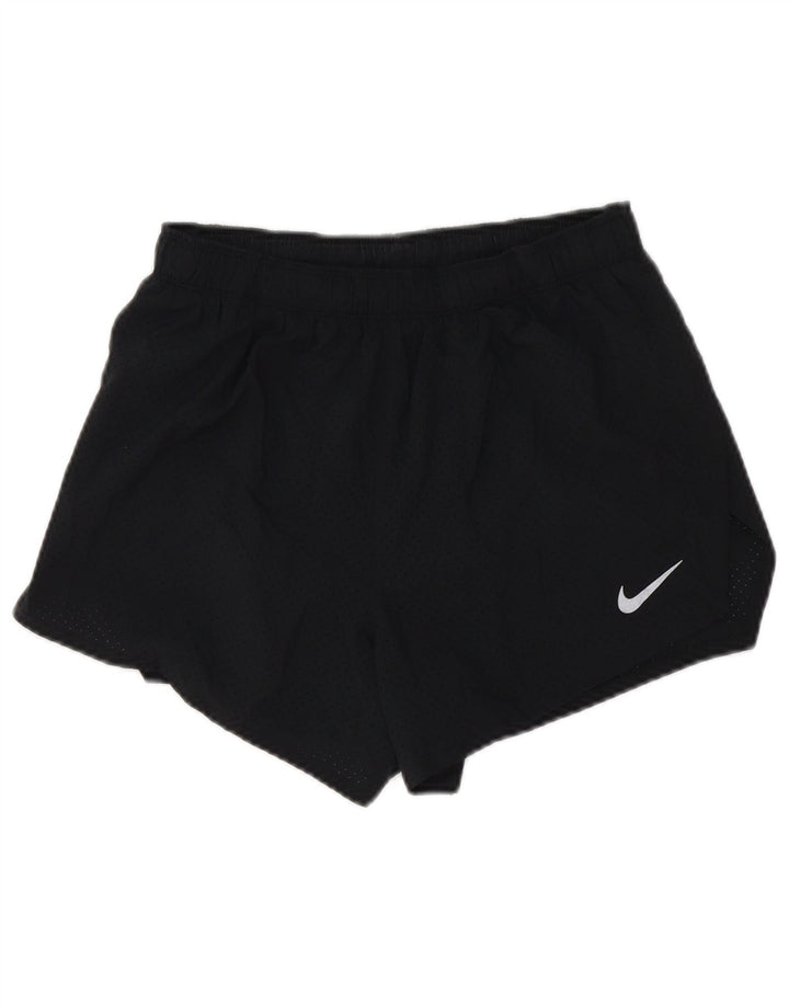 Pantaloncini sportivi Nike da donna Dri Fit UK 12 medio nero poliestere