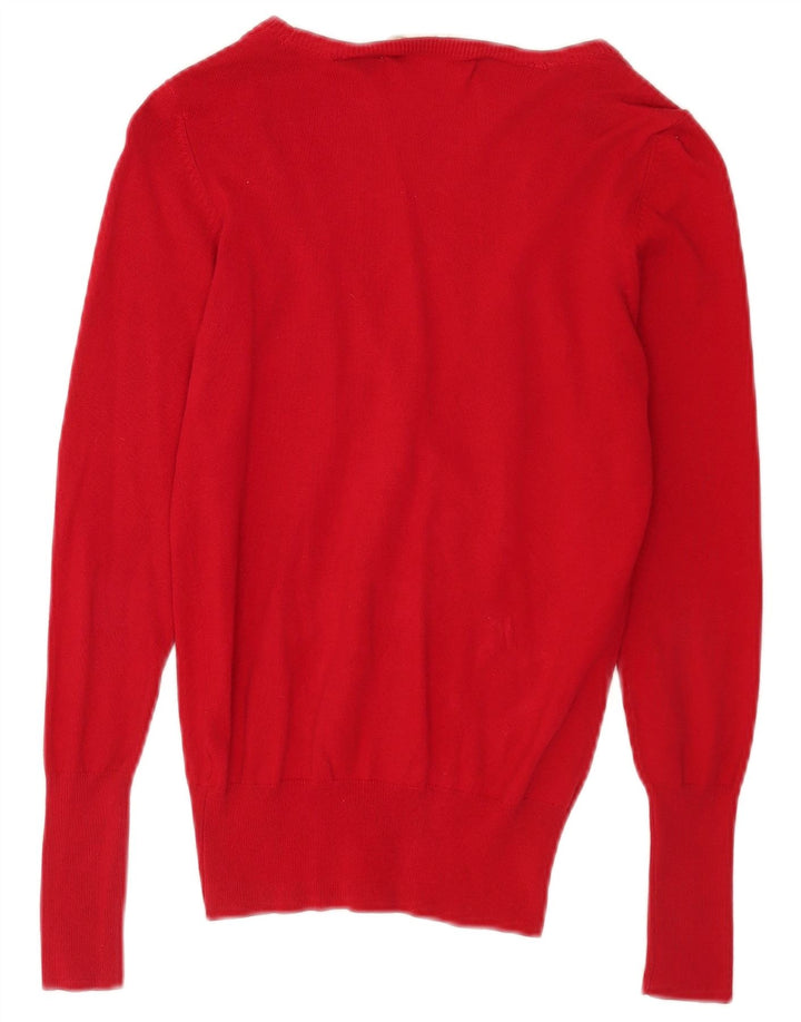 Maglione cardigan da donna Zara UK 10 piccolo rosso
