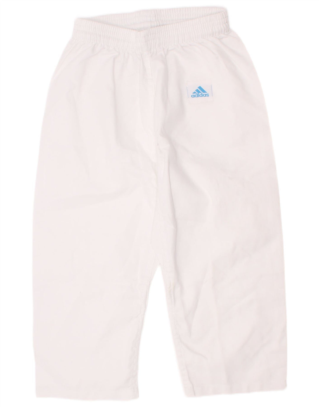 Pantaloni da tuta corti Adidas da ragazzo 7-8 anni in poliestere bianco