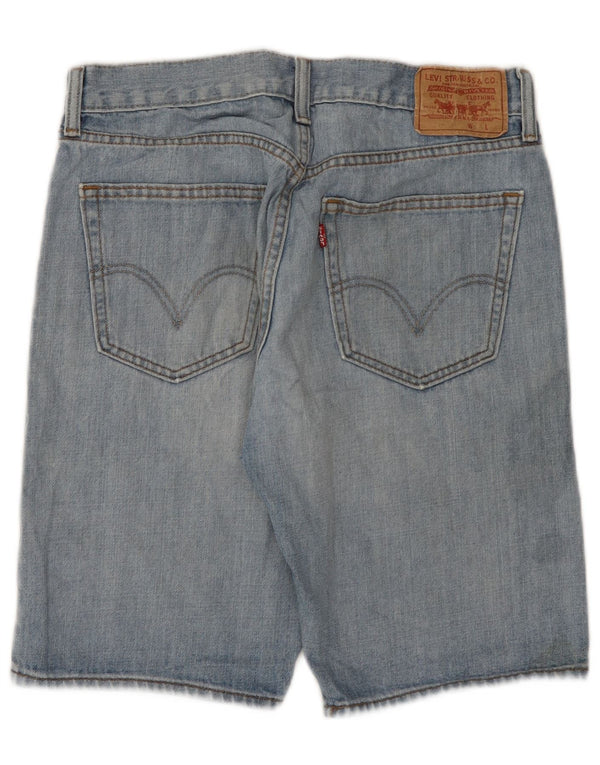 Levi's Uomo 514 Pantaloncini di jeans dritti slim fit W33 Cotone blu medio