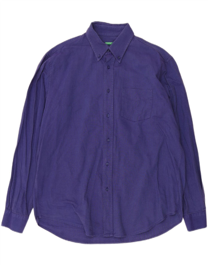 Camicia BENETTON da uomo grande viola