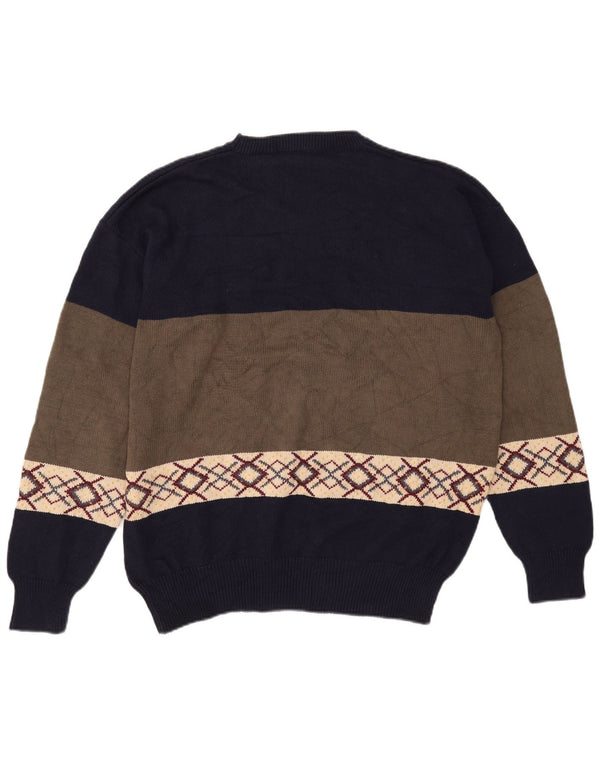 Maglione maglione girocollo da golf da uomo Nautica, grande, multicolore, color block