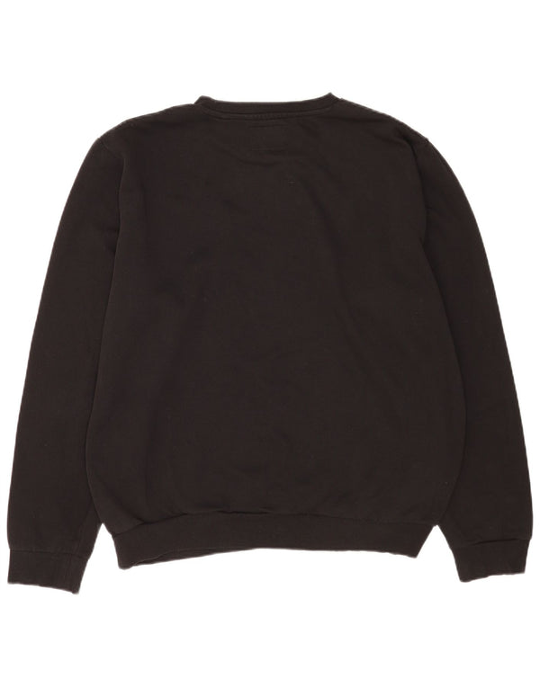 Felpa grafica da uomo Guess XL in cotone nero
