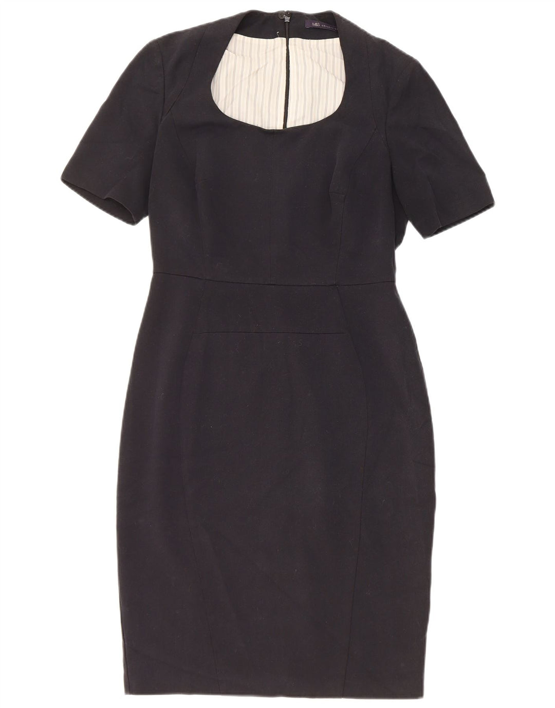 Abito aderente da donna Marks & Spencer UK 10 piccolo poliestere nero