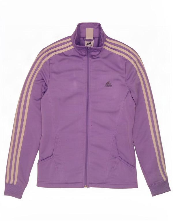 Giacca da tuta da donna Adidas UK 14 poliestere viola medio