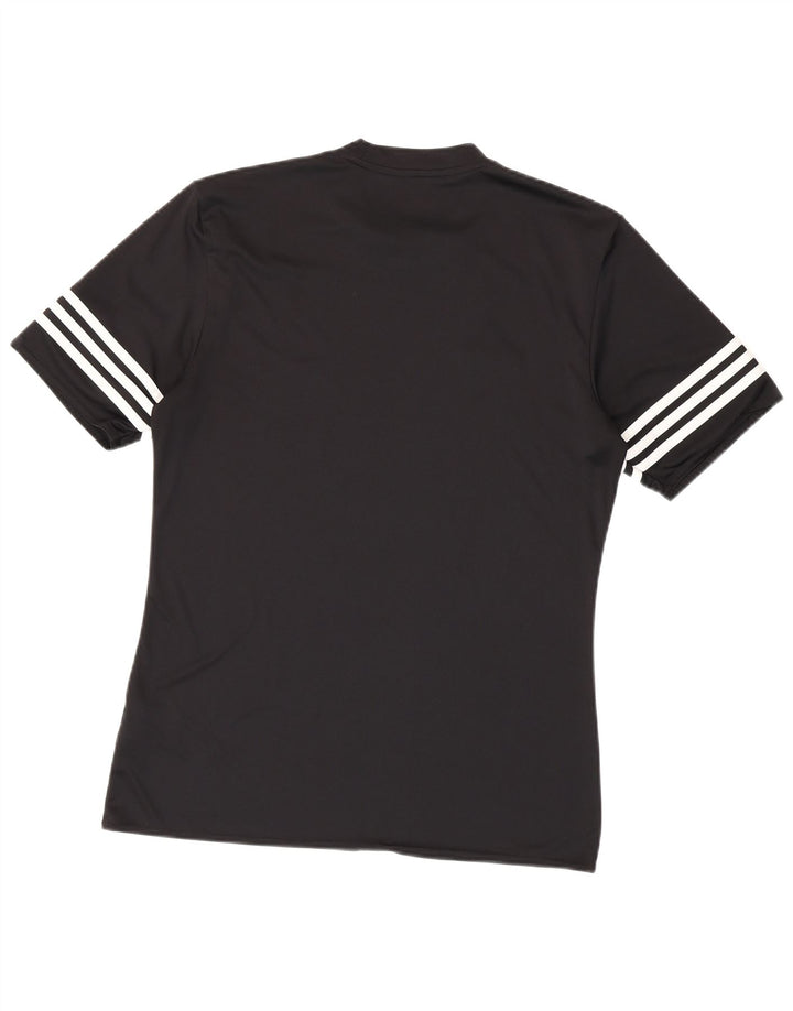 T-shirt Adidas Climalite da uomo, media, in poliestere nero