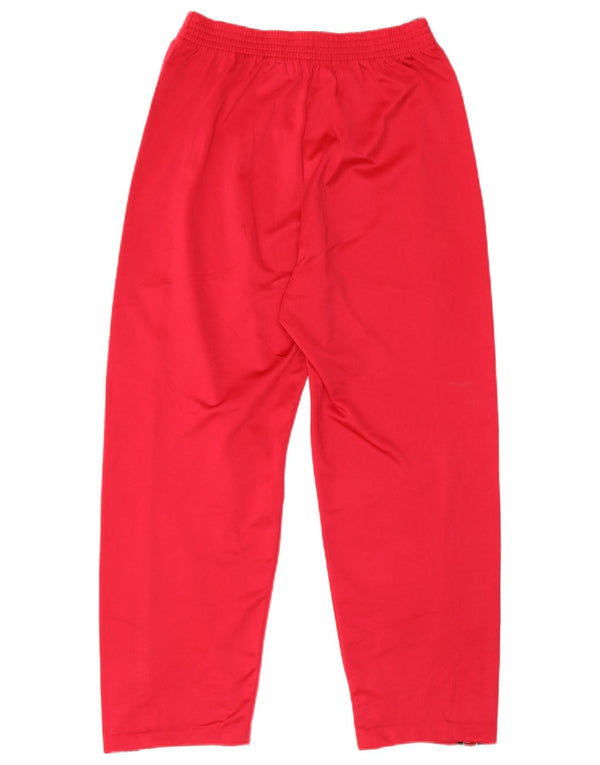 CHAMPION Womens Crop Graphic Tracksuit Trousers UK 16 Large Red Polyester