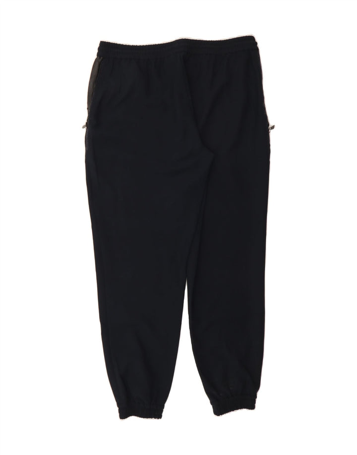 TRUSSARDI Mens Tracksuit Trousers Joggers IT 46 Small  Navy Blue Polyester Vintage Trussardi and Second-Hand Trussardi from Messina Hembry 