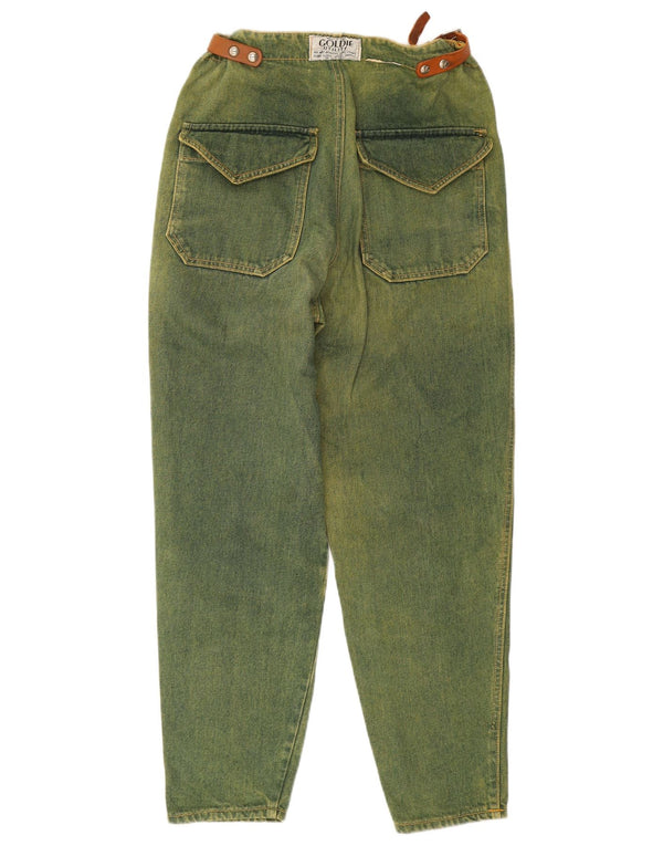 Goldie Utility Mens High Waist Tapered Jeans EU 40 Medium W28 L27 Green