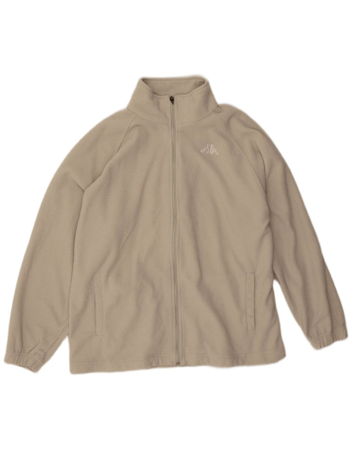 Giacca in pile da uomo Kappa UK 40 Large Beige Poliestere
