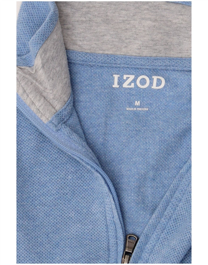 Felpa da donna con collo con zip IZOD, maglione UK 14, blu medio