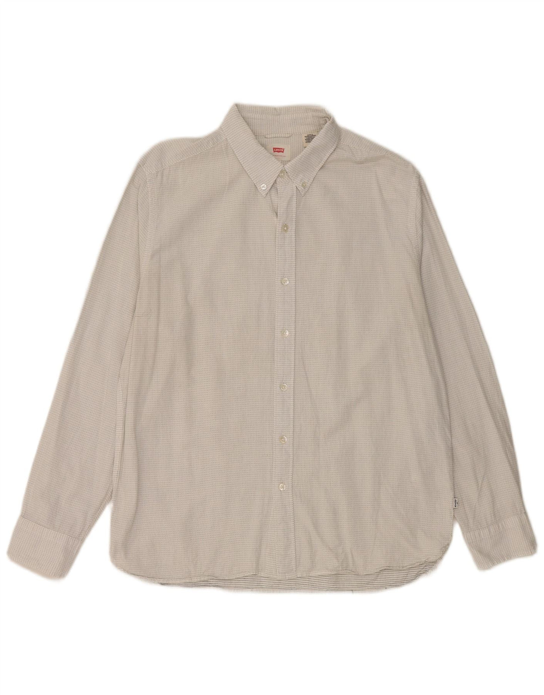 Camicia Levi's Uomo Large in cotone maculato bianco