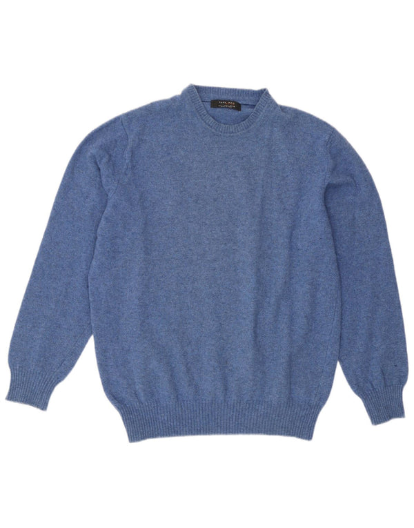 Maglione maglione girocollo da uomo Zara grande blu