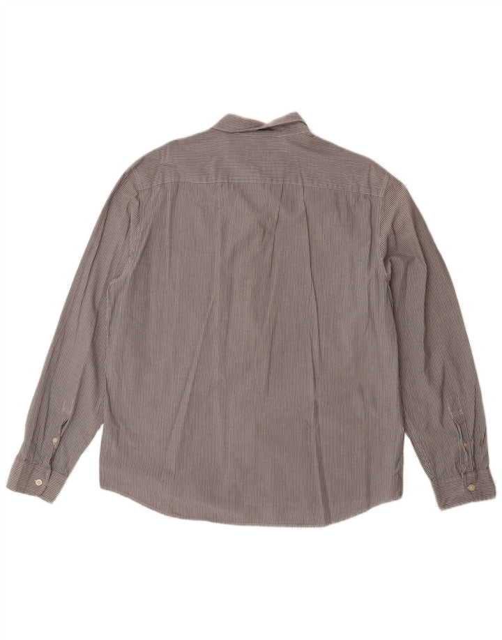 JACK WILLS Camicia da uomo slim fit XL in cotone gessato grigio