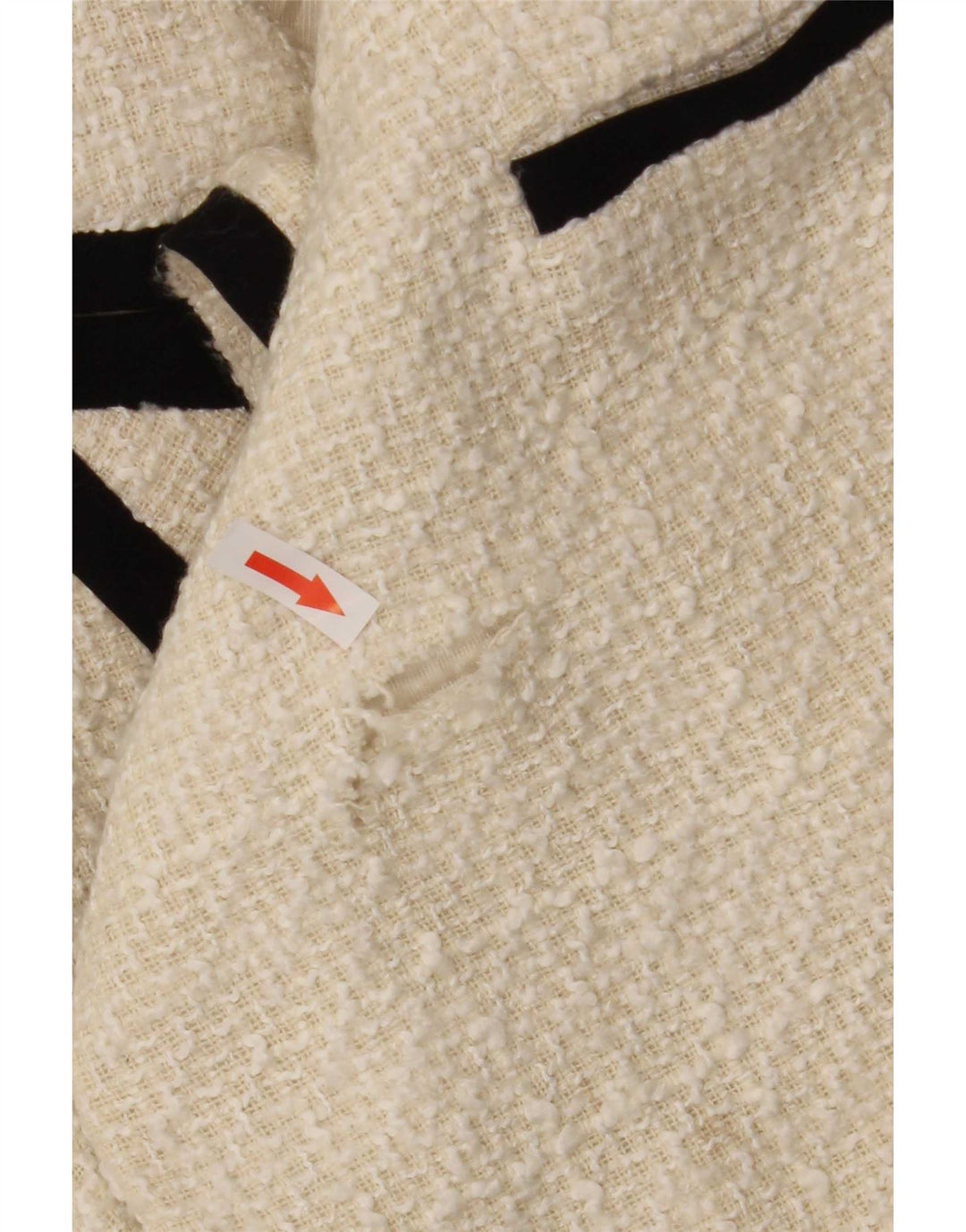 Giacca blazer doppiopetto da donna Zara UK 6 XS poliestere bianco sporco