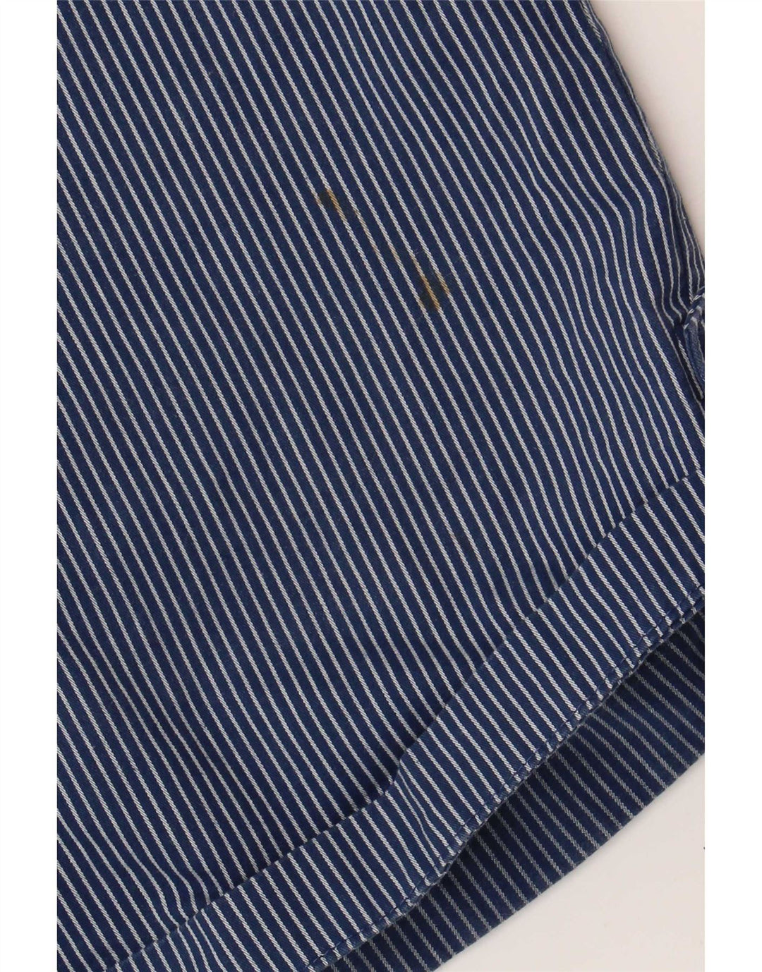 Pantaloncini chino da donna Marks & Spencer UK 12 medi W30 blu navy gessato
