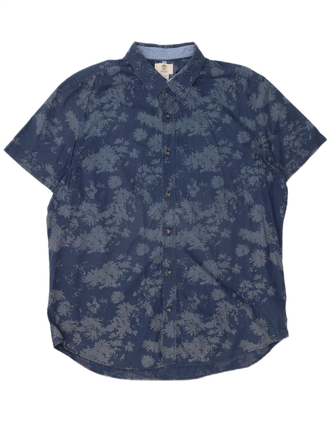 Camicia a maniche corte da uomo Timberland Earthkeepers 2XL blu navy hawaiana