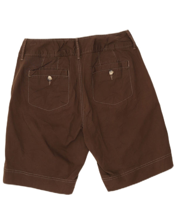 Pantaloncini Bermuda da donna Eddie Bauer Blakely Fit US 8 Medium W30 Cotone marrone