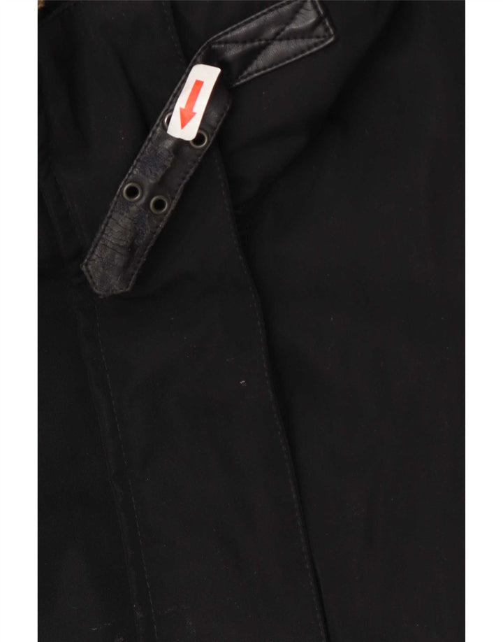 PEUTEREY Giacca Parka imbottita da donna IT 44 Medium Black Wool