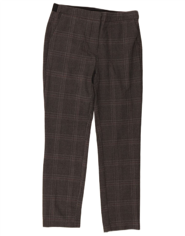 Pantaloni da abito slim Zara da donna medi W28 L27 a quadri grigi
