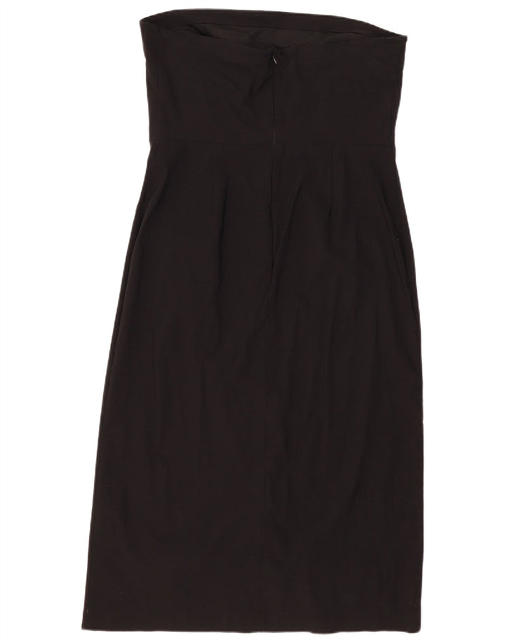Abito senza spalline da donna Marks & Spencer UK 18 XL viscosa nera