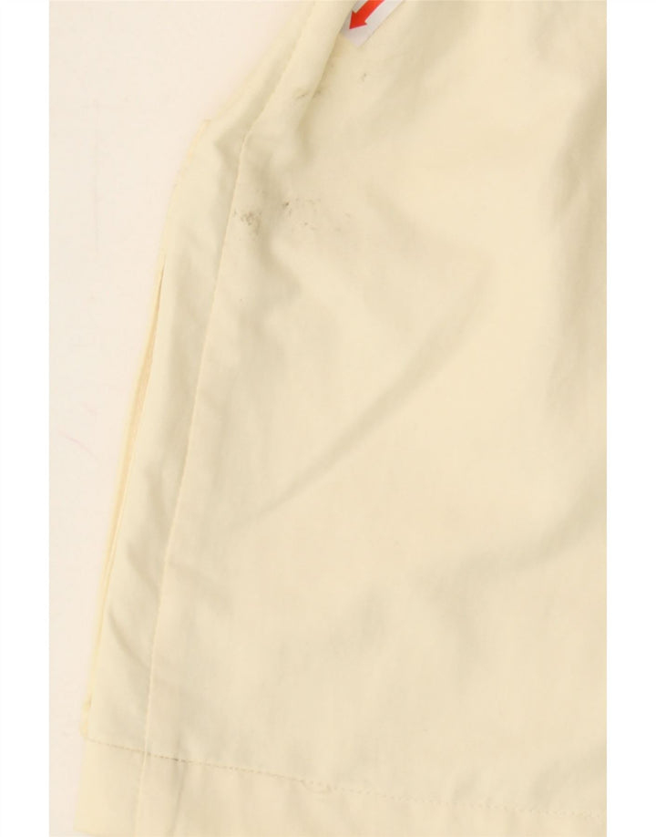 VINTAGE Womens Utility Jacket UK 16 Large Off White Cotton Vintage Vintage and Second-Hand Vintage from Messina Hembry 