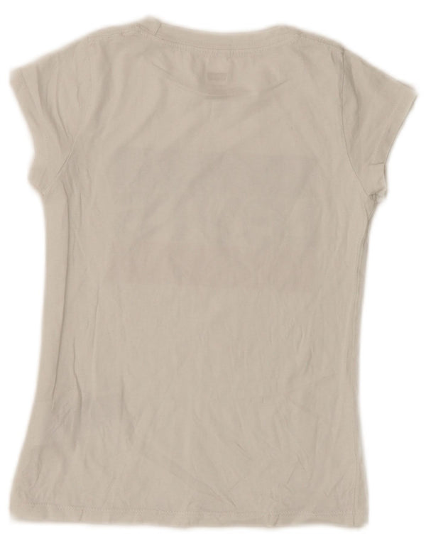 T-shirt grafica per ragazze Levi's Top 7-8 anni in cotone bianco