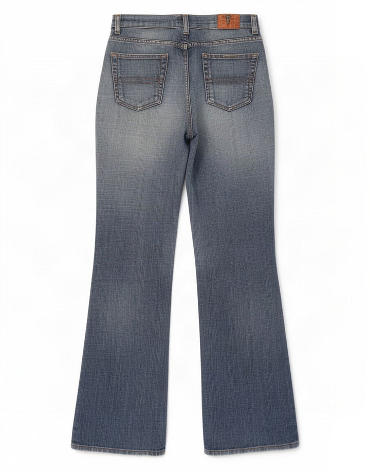Jeans Trussardi Donna Bootcut W30 L33 Blu Cotone