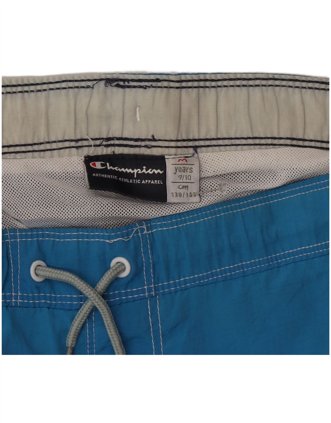 Pantaloncini da bagno grafici Champion da ragazzo 9-10 anni Colorblock blu