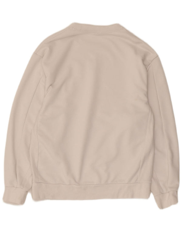 Felpa Nike Dri Fit da uomo in cotone bianco medio