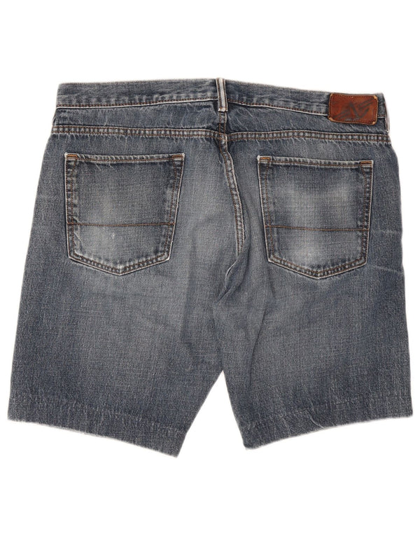 Pantaloncini di jeans da uomo Dockers grandi W36 in cotone blu navy