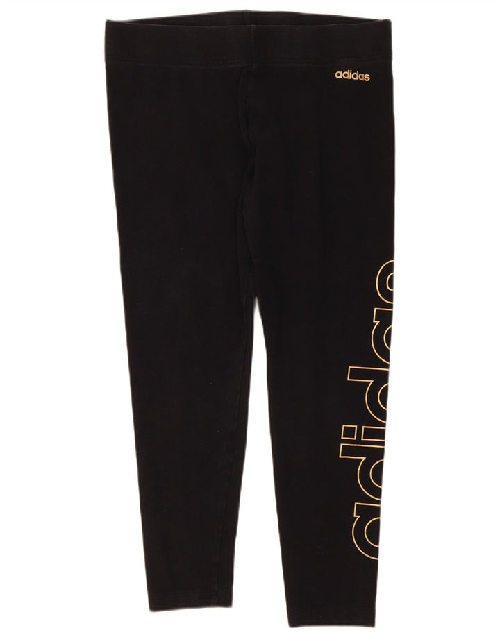 Leggings grafici Adidas da donna UK 16/18 grande neri