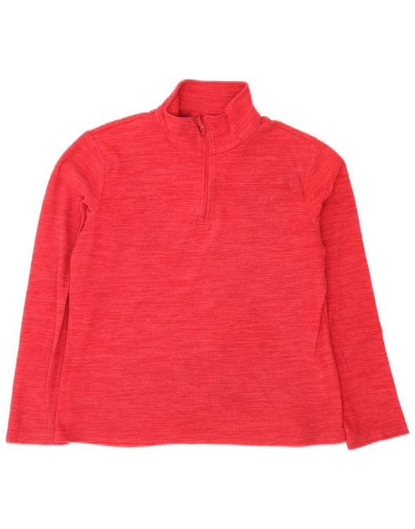 Maglione in pile da donna con collo con zip Mountain Warehouse UK 12 Rosa medio chiazzato