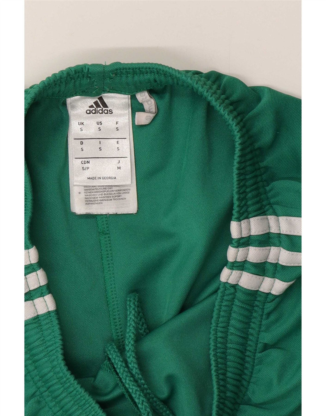 Pantaloncini sportivi Adidas Climalite da uomo piccoli in poliestere verde