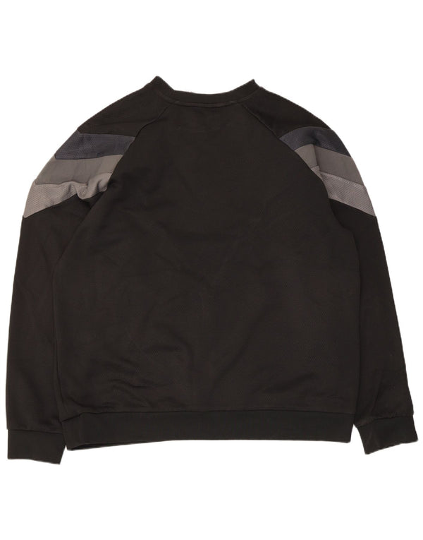 Felpa da uomo Adidas Jumper XL Nero Colourblock Poliestere