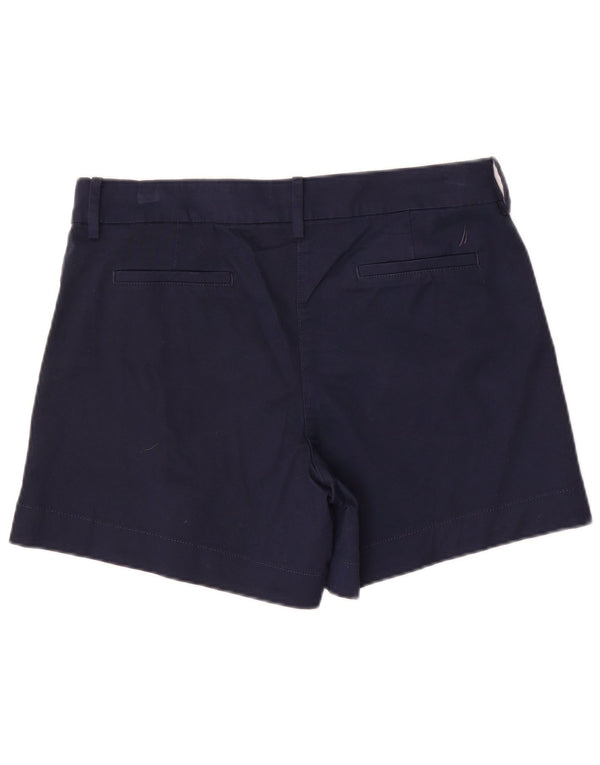Pantaloncini chino da donna Nautica US 12 Large W34 cotone blu navy