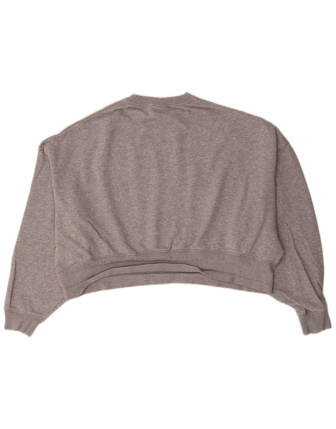 Felpa corta oversize da donna Nike UK 10 piccola grigia chiazzata