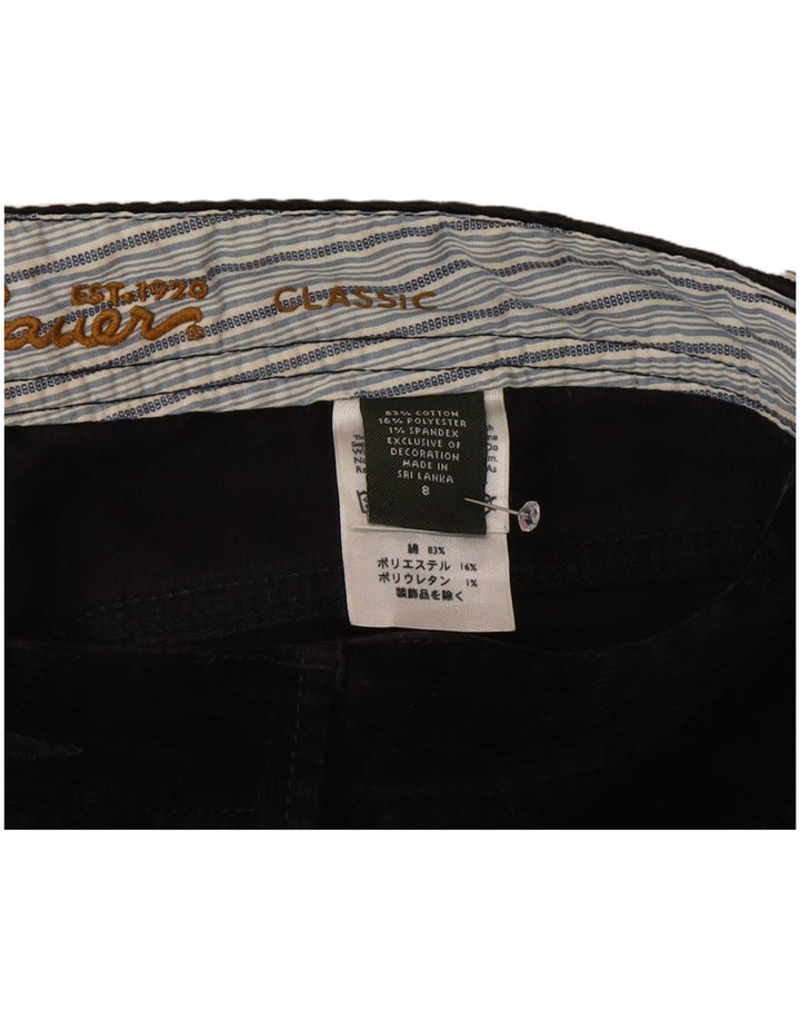 Pantaloni classici da donna in velluto a coste Eddie Bauer US 8 Medium W30 L32 Neri