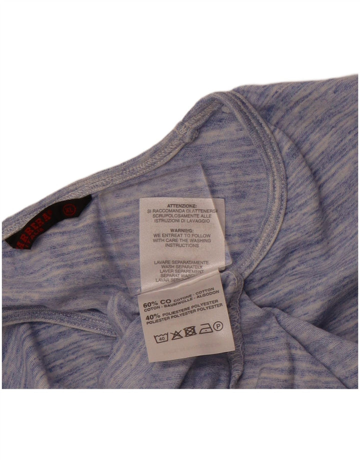 CARRERA T-shirt da uomo Top XL in cotone screziato blu