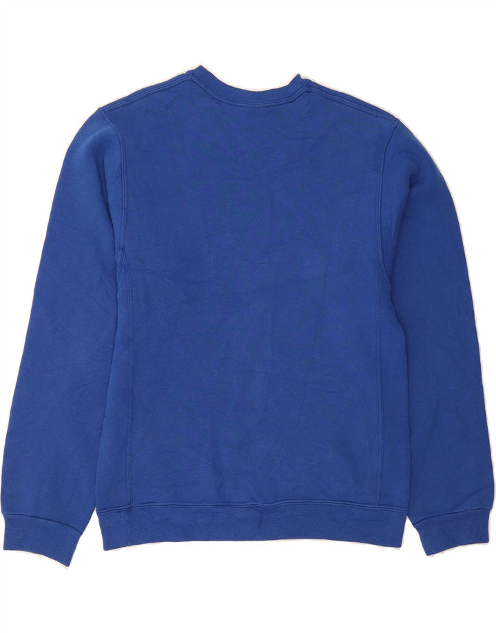 RUSSELL ATHLETIC Mens Parkview Graphic Sweatshirt Jumper Small Blue Cotton Vintage Russell Athletic and Second-Hand Russell Athletic from Messina Hembry 