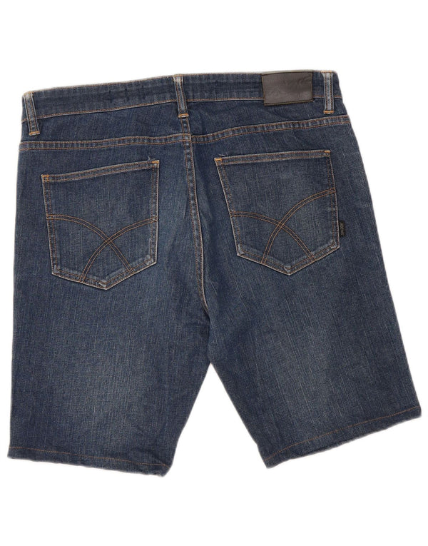 Pantaloncini di jeans Lee Riders da uomo W36 grandi in cotone blu